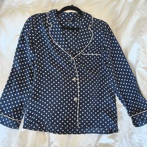 Madewell silk pajama sleep top